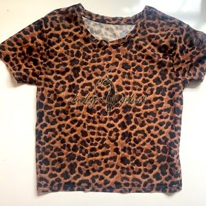 Baby Phat Mesh Top Leopard Print Forever 21